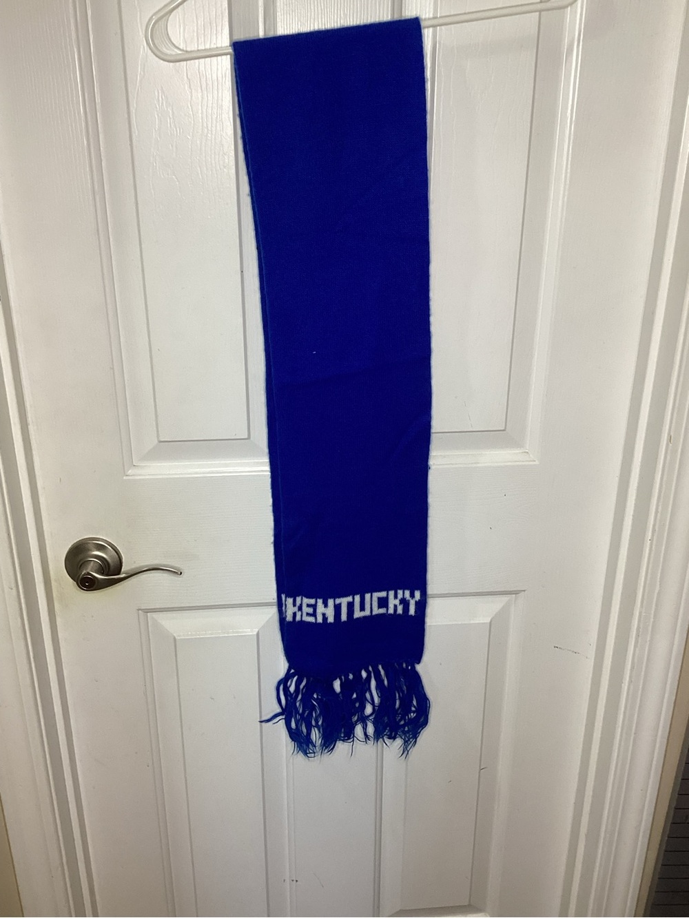 University of Kentucky Wildcats Blue Fringe Scarf NCAA Winter Fan Gear